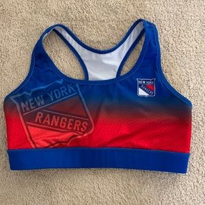 New York rangers sports bra